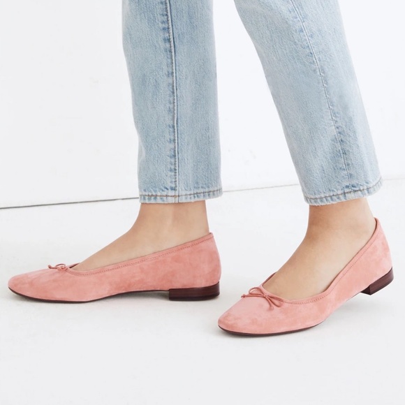 Madewell | The Adelle Ballet Flat in Suede - Picture 1 of 9